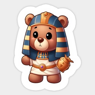 Cute Egyptian Bear Kawaii Sticker